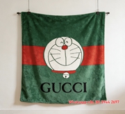 Gucci x Doraemon Green Web Throw blanket IMG_2839